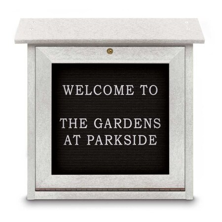 United Visual Products Outdoor Enclosed Combo Board, 48"x36", Black Frame/Green & Forbo UVCB4836ODB-GREEN-FORBO